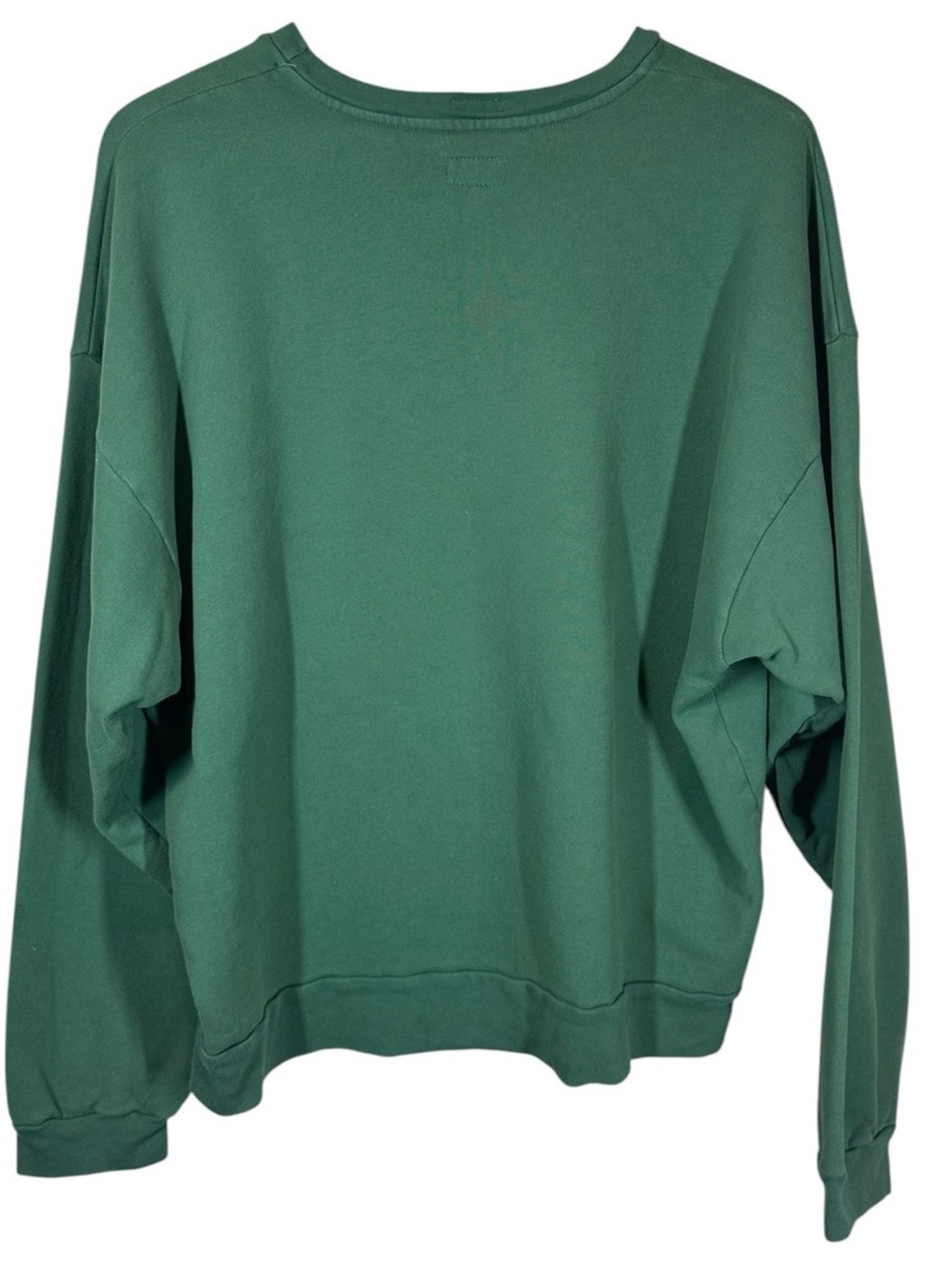 MOTHER The Drop Square Crewneck  Women’s Large Green Graphic Sweatshirt - Picture 6 of 9